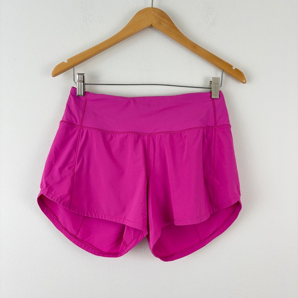 Barbiecore Hot Pink Lululemon Speed Up Low-Rise Short 2.5 Pink W7AVRT Size 4